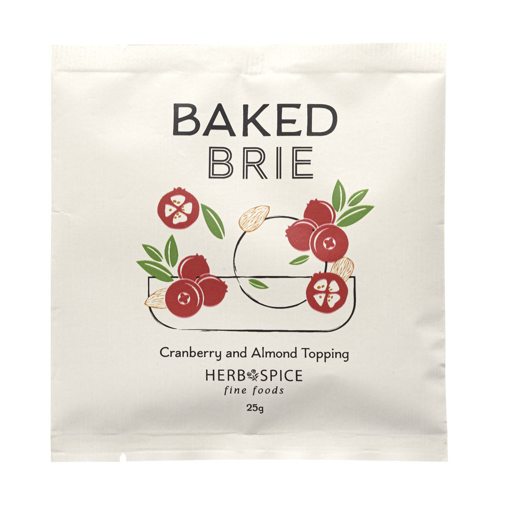 Baked Brie Cranberry & Almond Topping