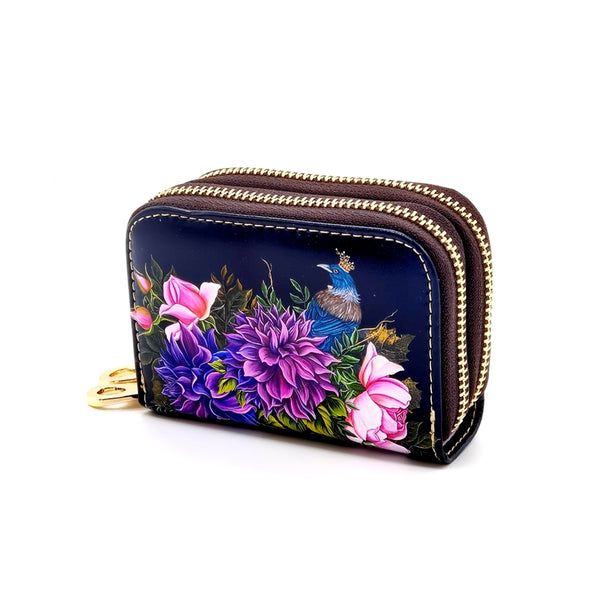 Wallet Double Zip - Tui with Crown