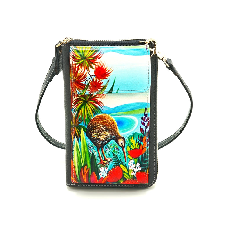 Cellphone Bag - Kiwi in Bush