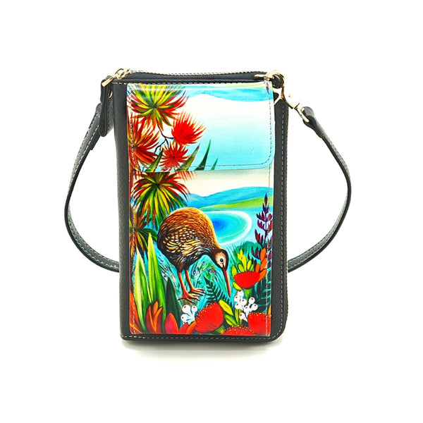 Cellphone Bag - Kiwi in Bush