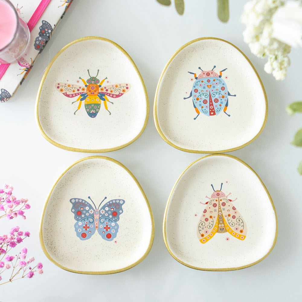 Trinket Dish - Floral Bug
