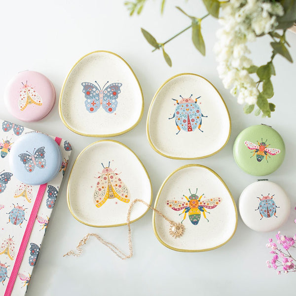 Trinket Dish - Floral Bug