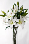 Artificial Flower - Rubrum Lily White