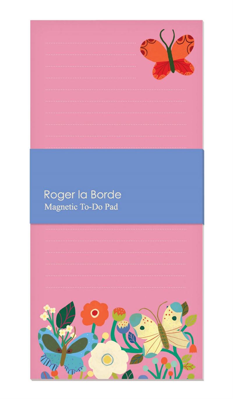 Magnetic Note Pad - Butterfly Garden