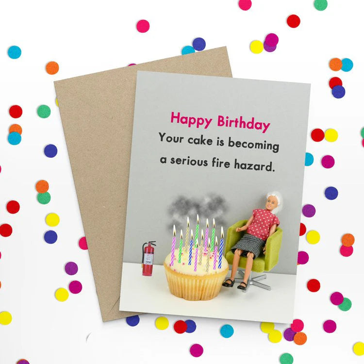 Card - Birthday - Fire Hazard