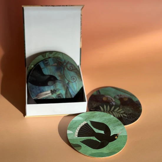 Coaster S/6 - Birds of New Zealand Collection