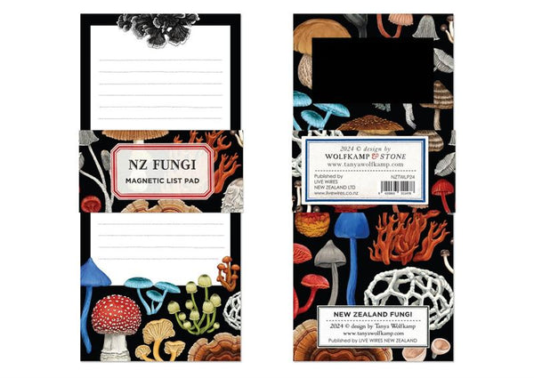 Magnetic Note Pad - NZ Fungi