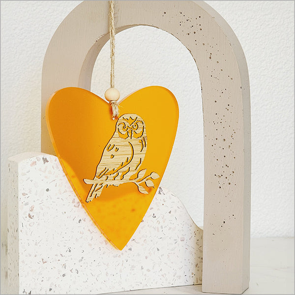 Hanging Ornament - Heart - Ruru