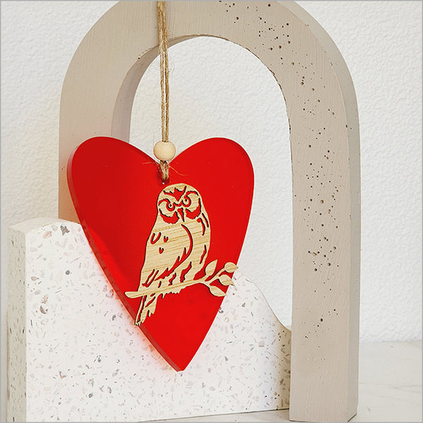 Hanging Ornament - Heart - Ruru