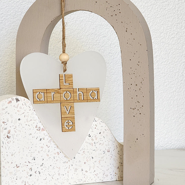 Hanging Ornament - Aroha + Love