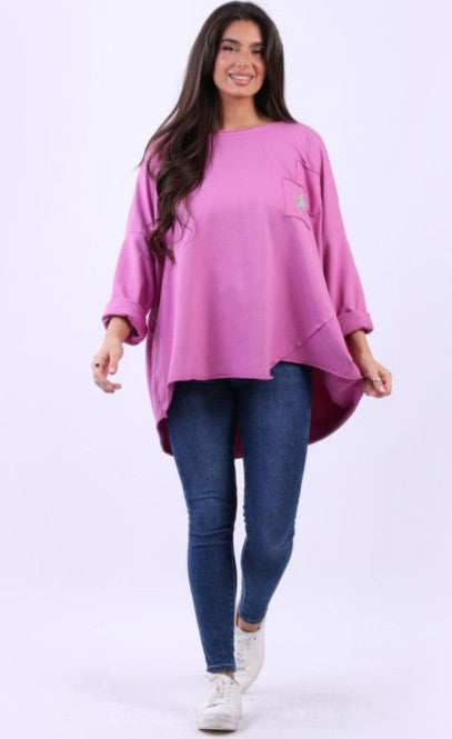 Sweater - Rock Star - Flamingo Pink