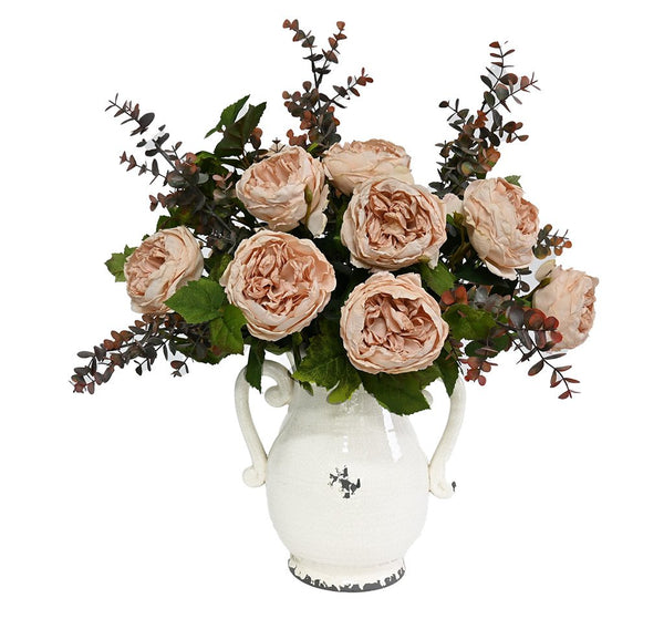Artificial Flower - Austin Rose - Champagne