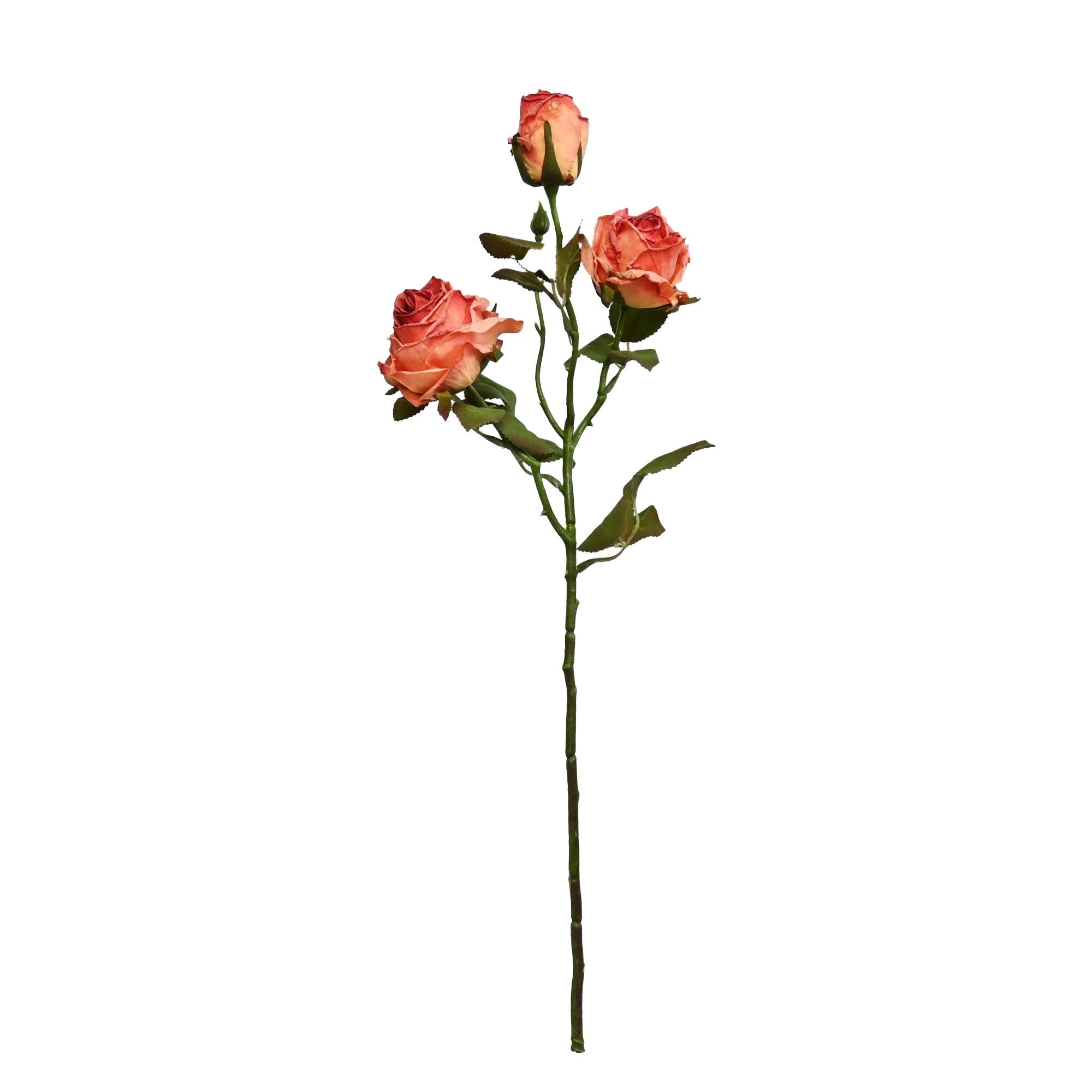 Artificial Flower - Harvest Rose - Spiced Coral