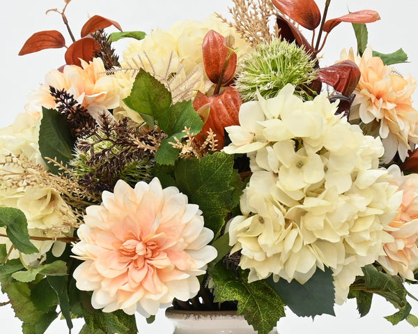 Artificial Flower - Dahlia - Apricot