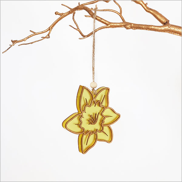 Hanging Ornament - Daffodil - Yellow