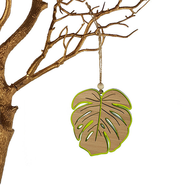 Hanging Ornament - Monstera - Green