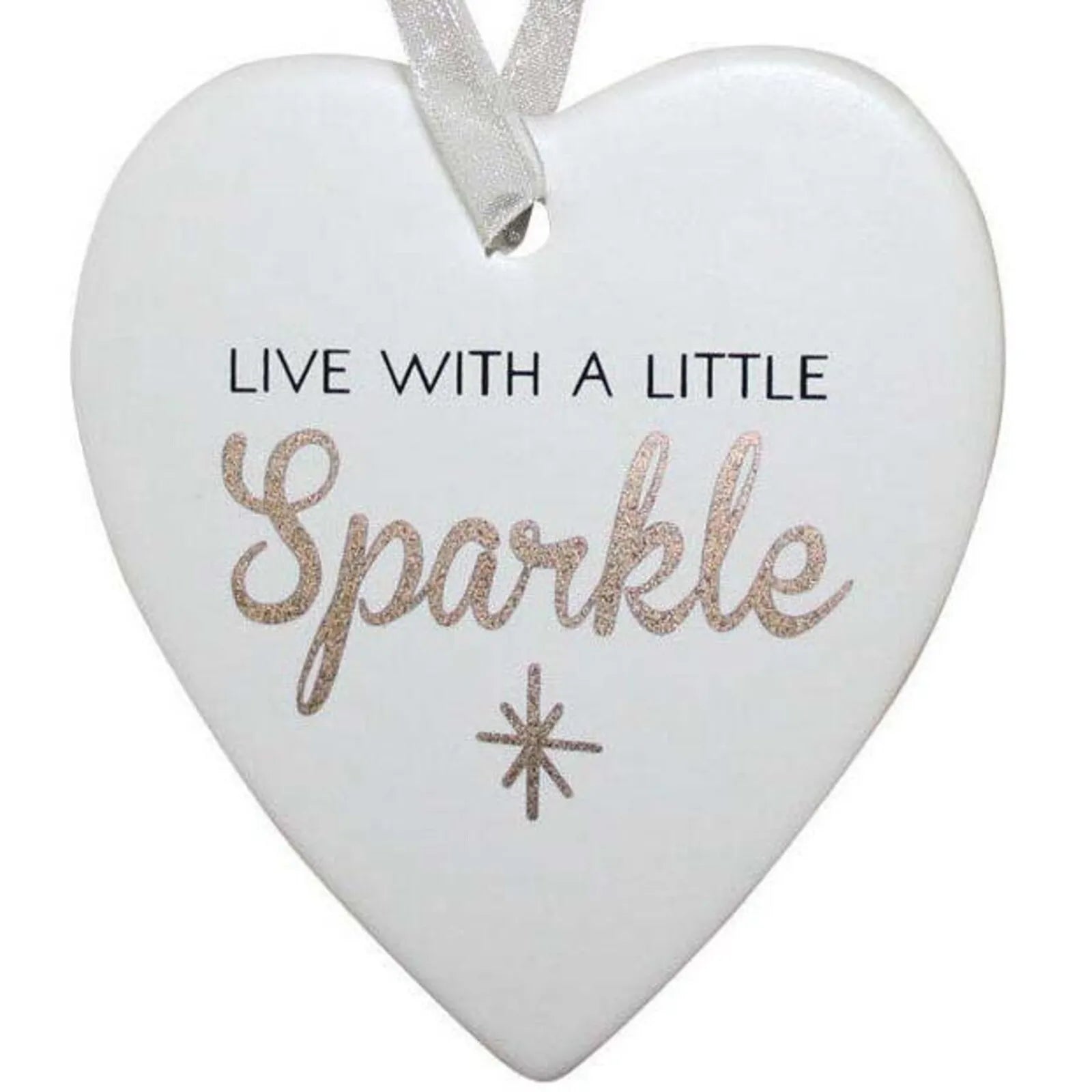 Heart - Hanging Ceramic - Sparkle