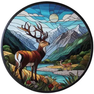Coloured Glass Hanger - Deer SG28