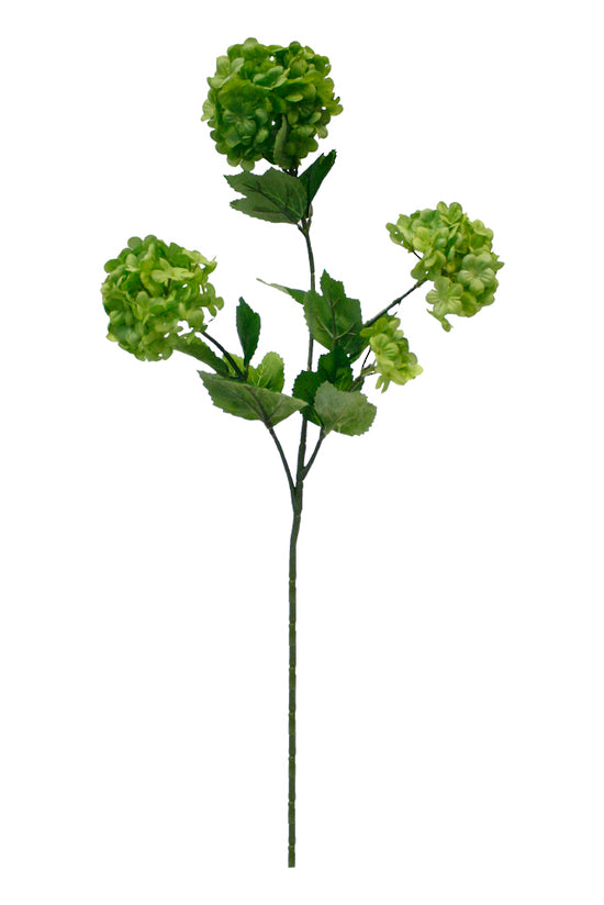 Artificial Flower - Snowball Stem Green