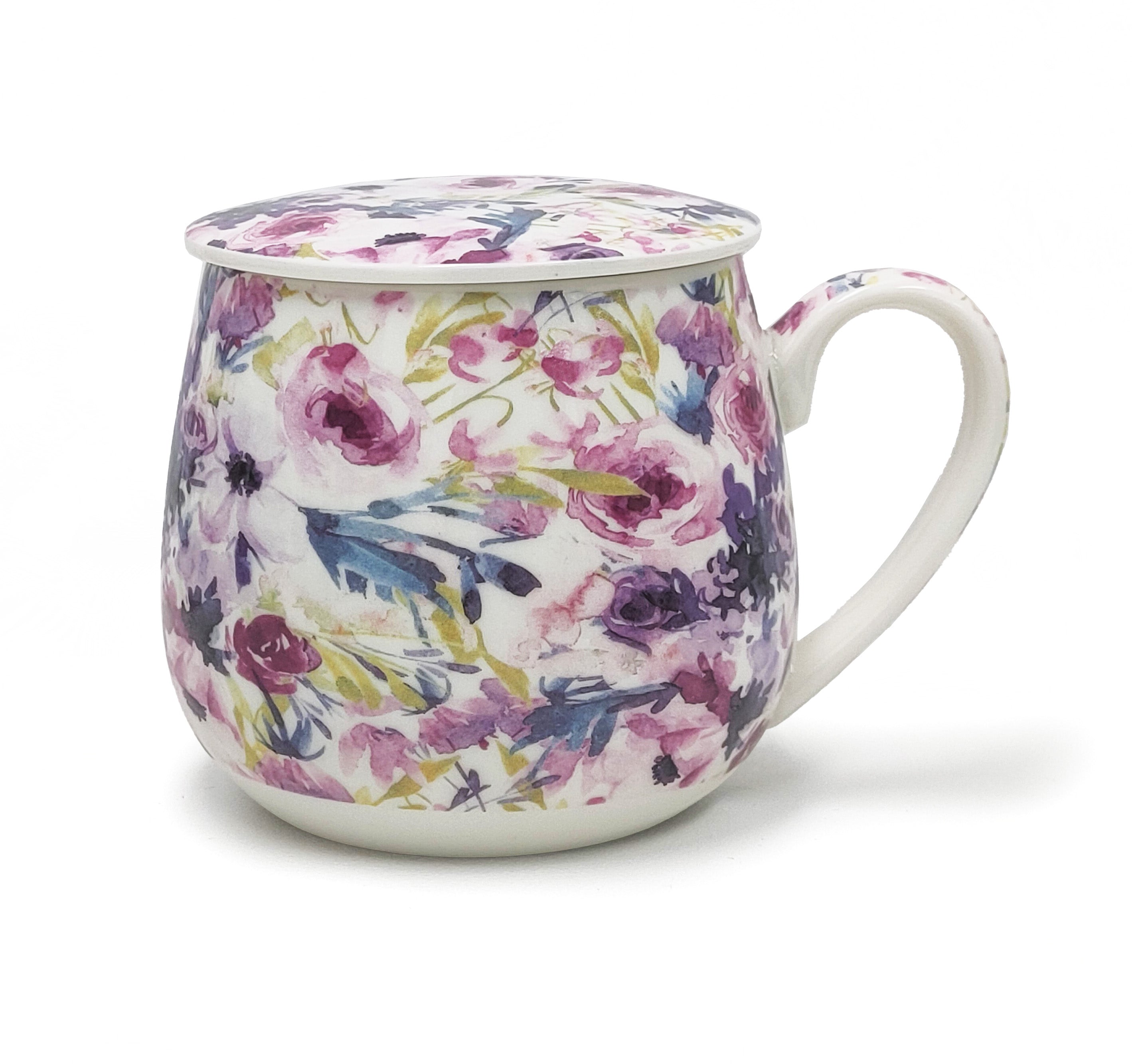 Tea Infuser Mug - Peonie Rose