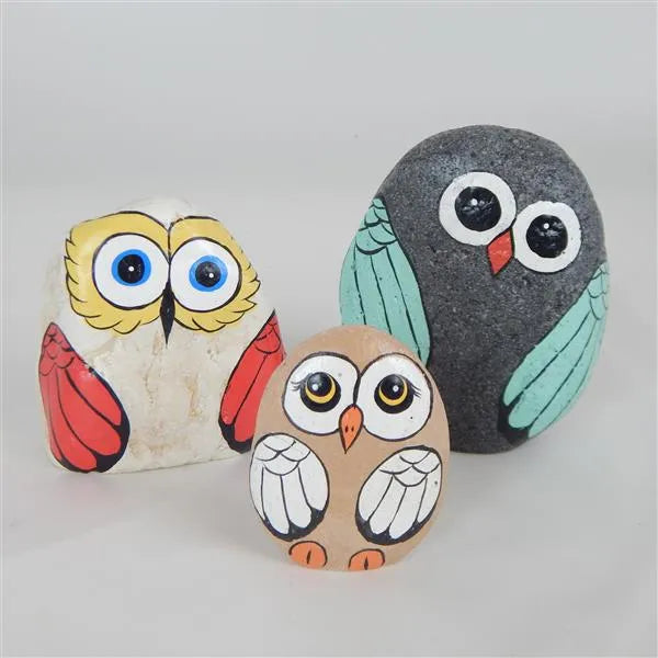 Decor - Adorable Stone Owls
