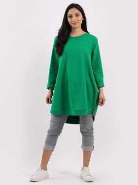 Sweater - Harper Zip - Apple Green