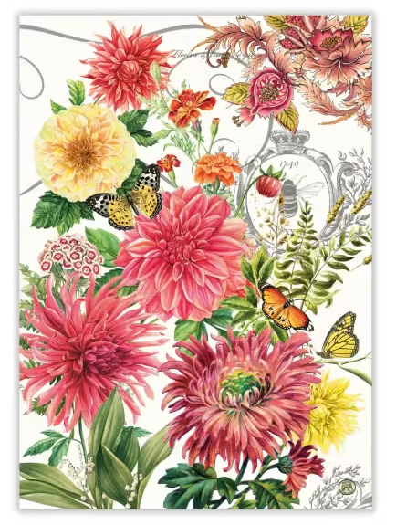 Tea Towel - Dahlias