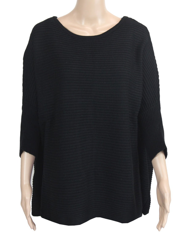 Top - London Ribbed Sweater Navy