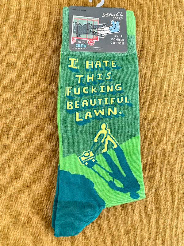 Socks -  Mens - I hate this fucking beautiful lawn