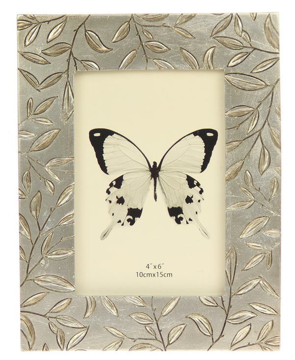 Photo Frame - Etched Leaves Champagne