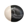Porcelain Bowl - Coastal Ti Koura White on Black - 10cm