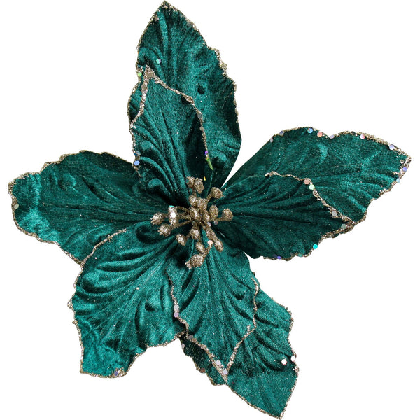 Christmas Ornament - Velvet Flower Jewel