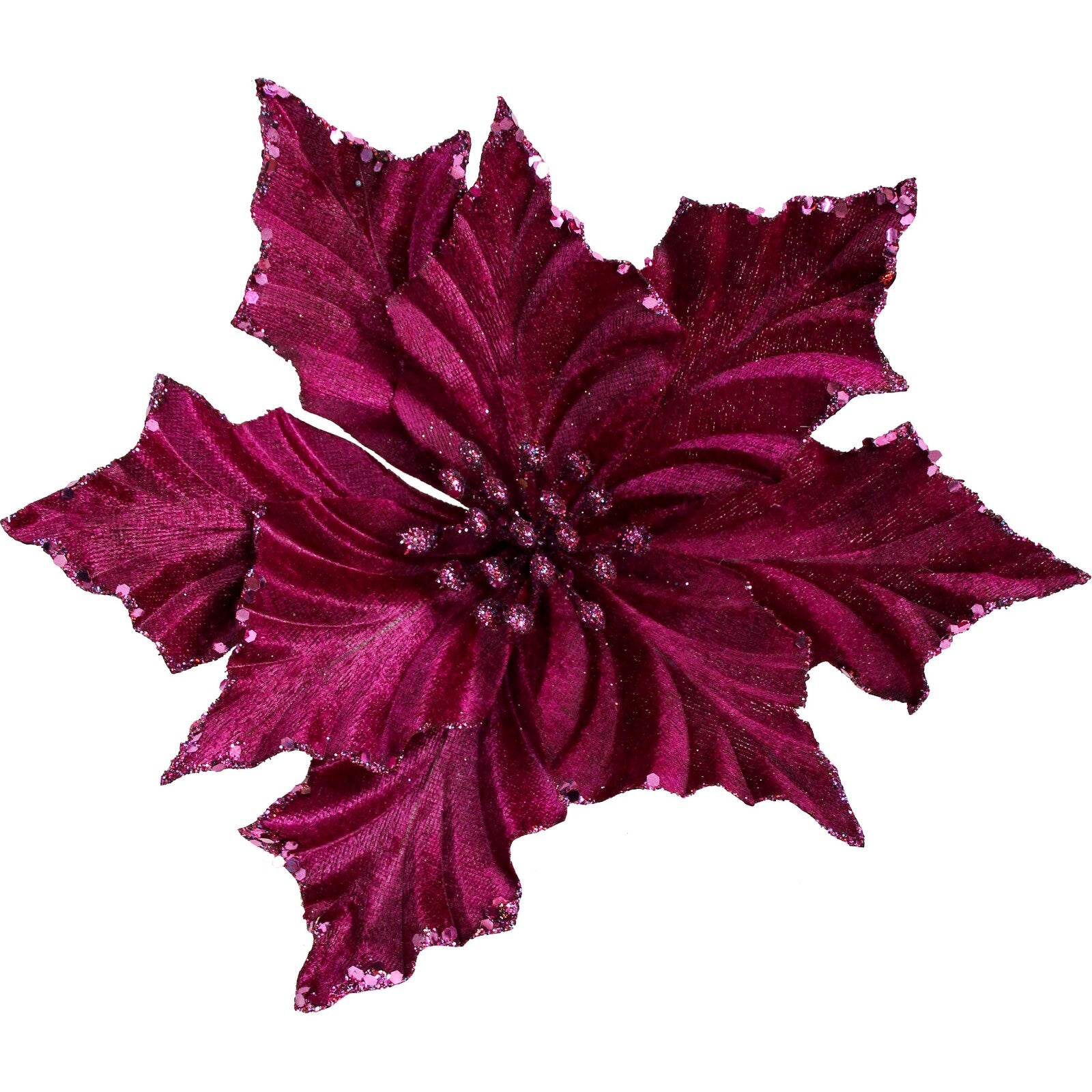 Christmas Ornament - Velvet Flower Berry