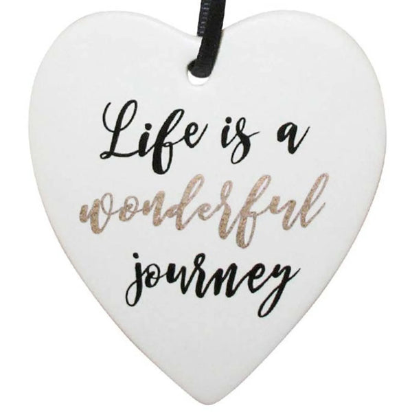 Heart - Hanging Ceramic - Wonderful Journey