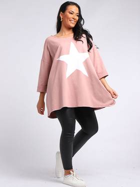 Sweater - Zola Star Pink