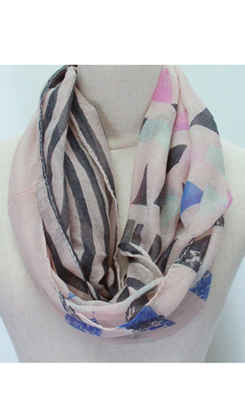 Scarf - Infinity Summer 80's pinks
