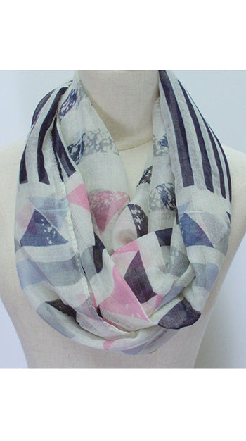 Scarf - Infinity Summer 80's white