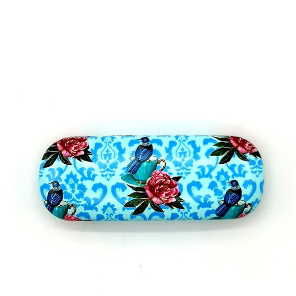 Glasses Case - Tui on Teacup with Peony