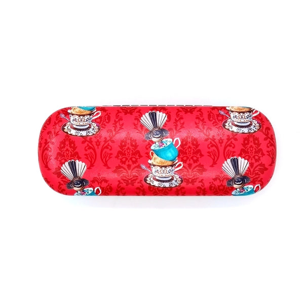 Fantail on Stacked Teacups Glasses Case