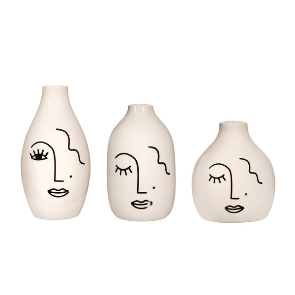 Vase - Set of three Abstract Bud Vases