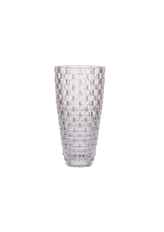 Vase - Basket Weave Glass