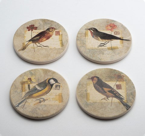 Coasters - Exotic Birds Set of 4