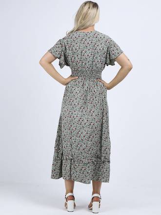 Dress - Daisy Maxi Dress Khaki