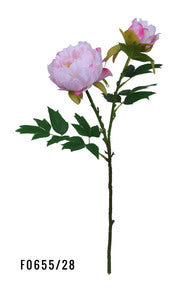Artificial Flower - Two Head Peony -Five Colours