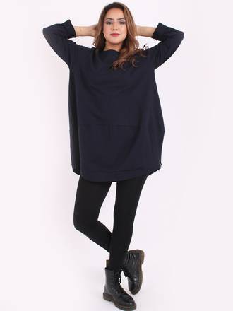Sweater - Harper Zip - Navy
