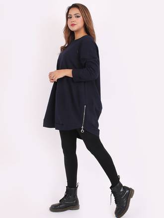 Sweater - Harper Zip - Navy
