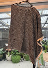 Poncho Top - Charcoal and Cream
