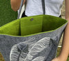 Shoulder Tote Bag - Toetoe Grey & Green