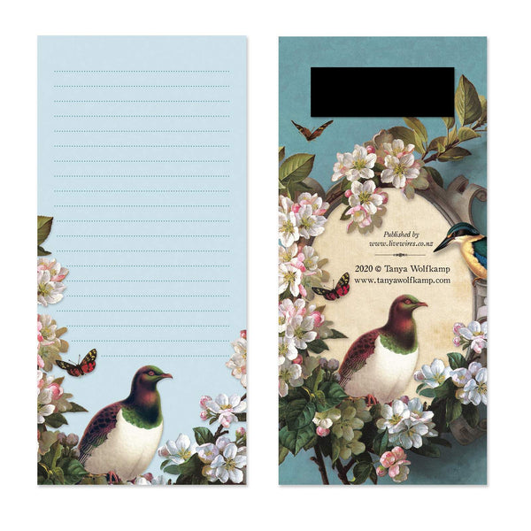 Magnetic Note Pad - Kereru and Kotare