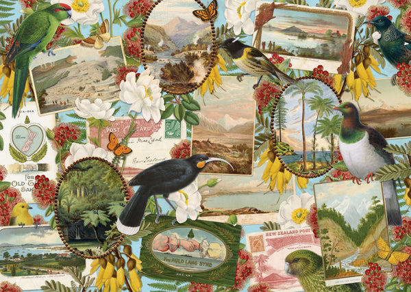 Puzzle - 1000pc Birds & Postcards